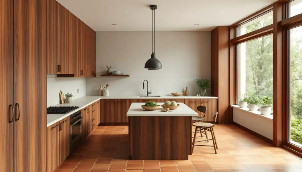 earth-tone kitchens